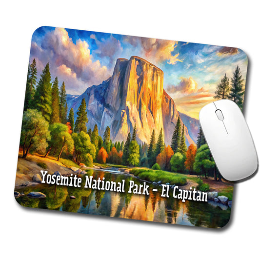 Yosemite National Park El Capitan Low Profile Mouse Pad Mat