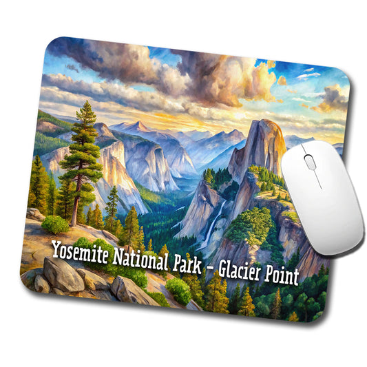 Yosemite National Park Glacier Point Low Profile Mouse Pad Mat