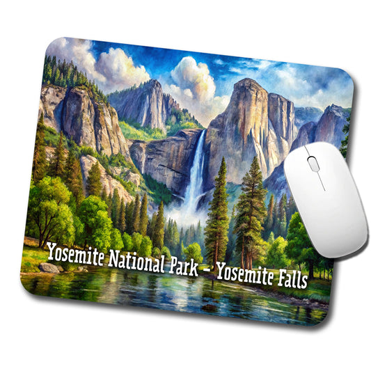 Yosemite National Park Yosemite Falls Low Profile Mouse Pad Mat