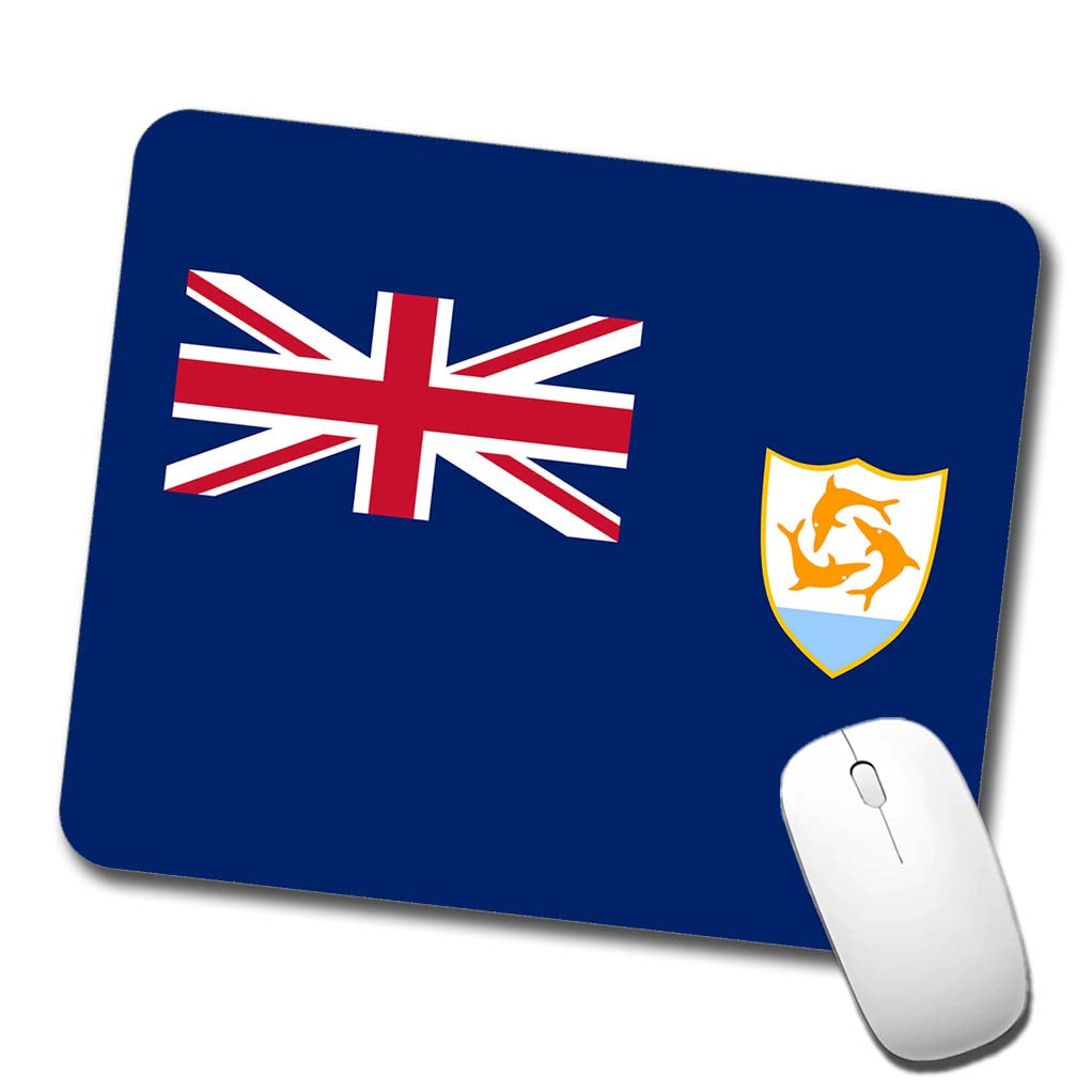 Anguilla Country Flag Low Profile Mouse Pad Mat