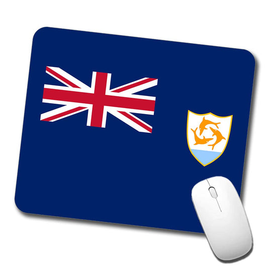 Anguilla Country Flag Low Profile Mouse Pad Mat
