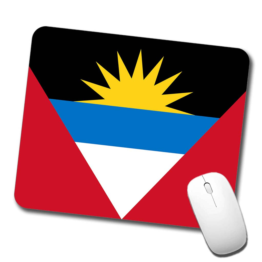 Antigua and Barbuda Country Flag Low Profile Mouse Pad Mat