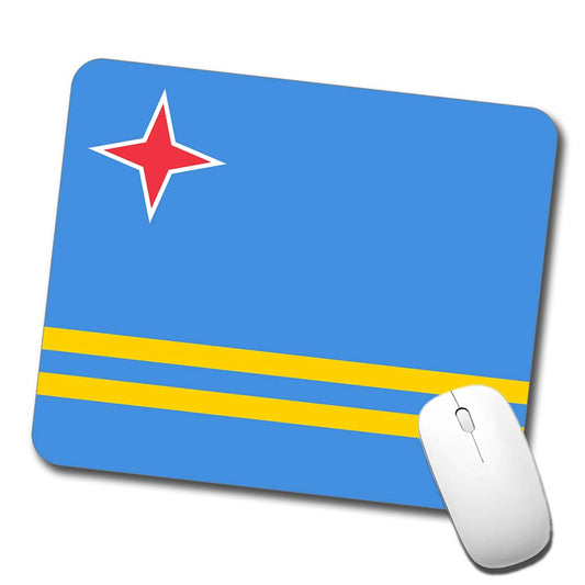 Aruba Country Flag Low Profile Mouse Pad Mat