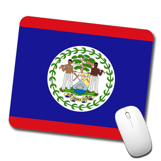 Belize Country Flag Low Profile Mouse Pad Mat