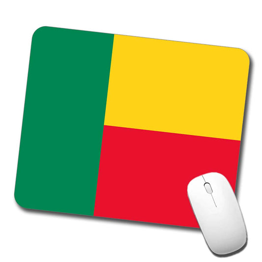 Benin Country Flag Low Profile Mouse Pad Mat