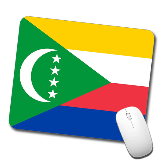 Comoros Country Flag Low Profile Mouse Pad Mat