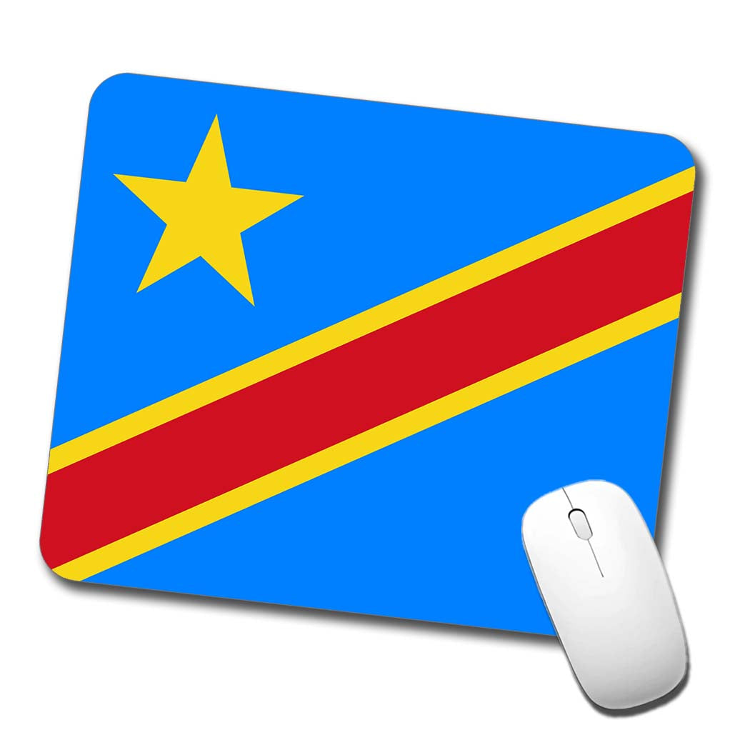 Congo (the Democratic Republic of the) Country Flag Low Profile Mouse Pad Mat