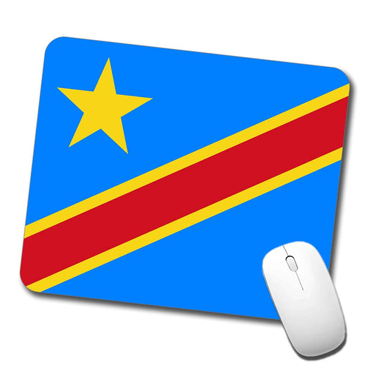Congo (the Democratic Republic of the) Country Flag Low Profile Mouse Pad Mat