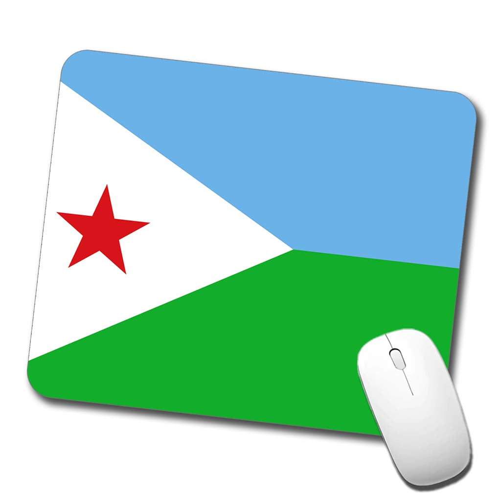 Djibouti Country Flag Low Profile Mouse Pad Mat