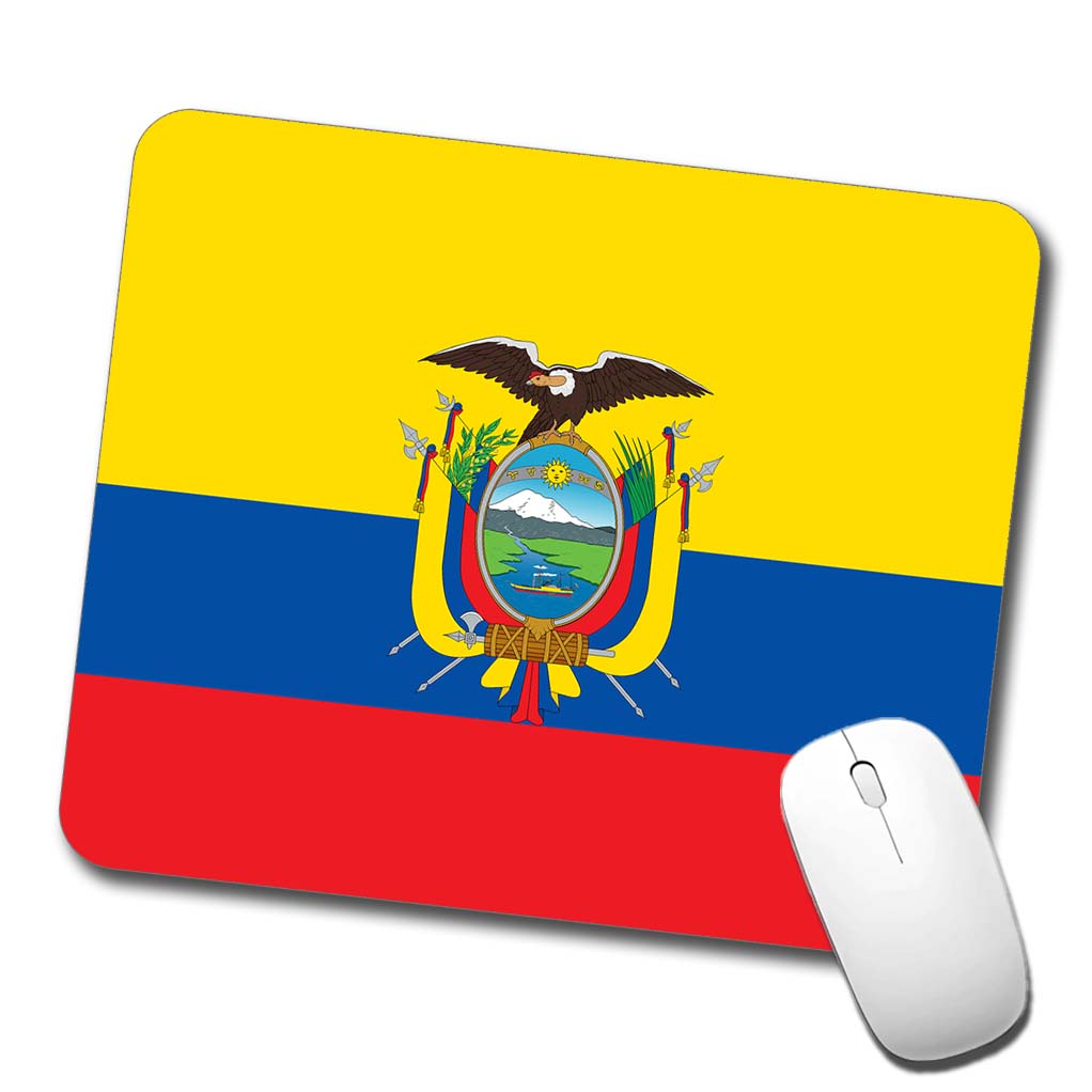Ecuador Country Flag Low Profile Mouse Pad Mat