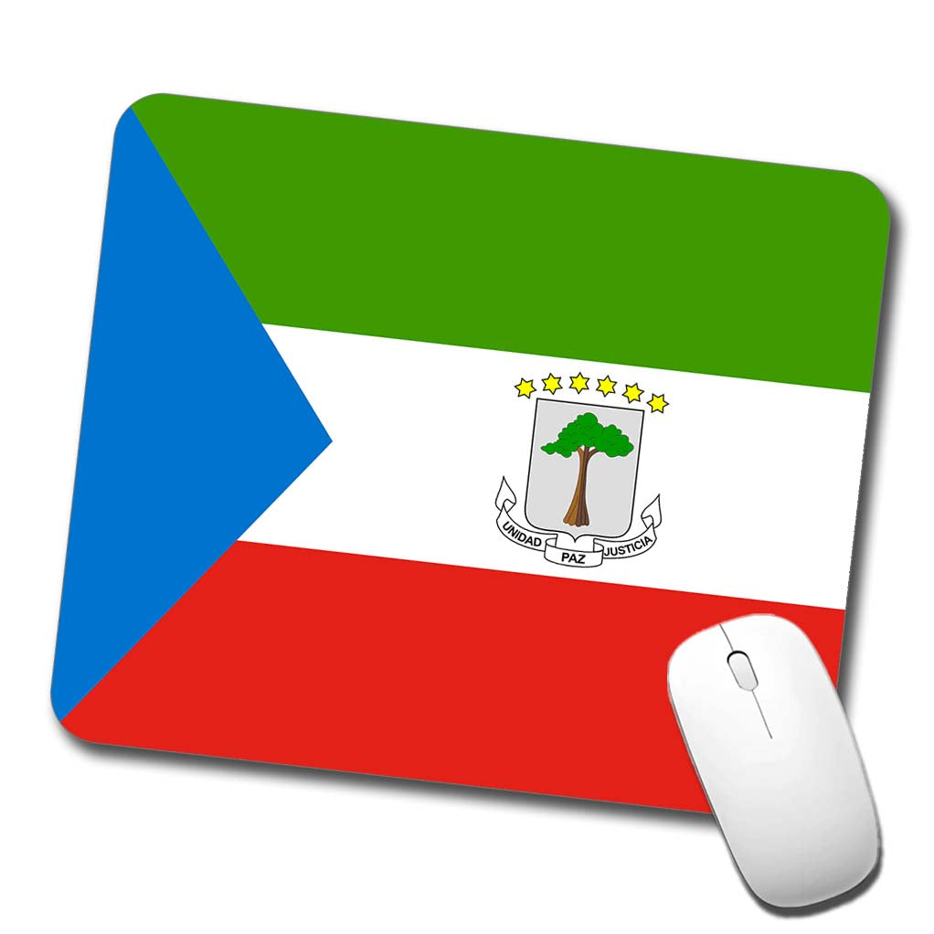 Equatorial Guinea Country Flag Low Profile Mouse Pad Mat