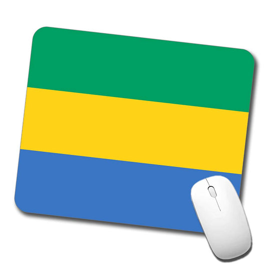 Gabon Country Flag Low Profile Mouse Pad Mat