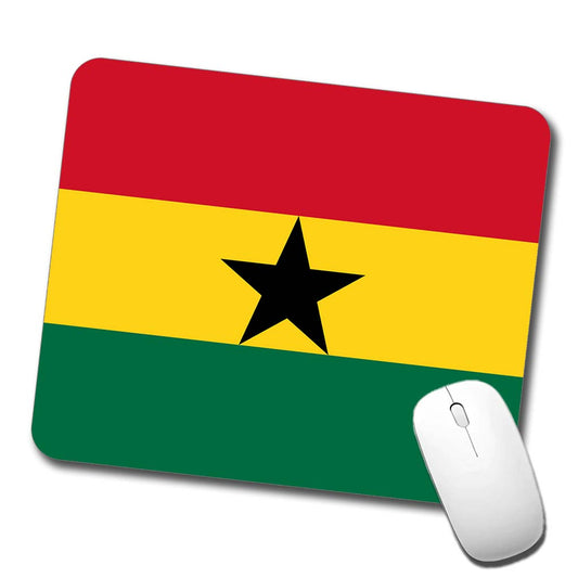 Ghana Country Flag Low Profile Mouse Pad Mat
