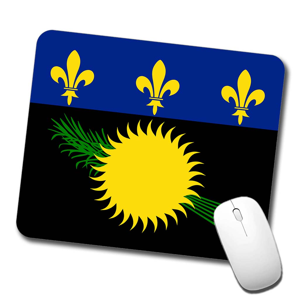 Guadeloupe Country Flag Low Profile Mouse Pad Mat