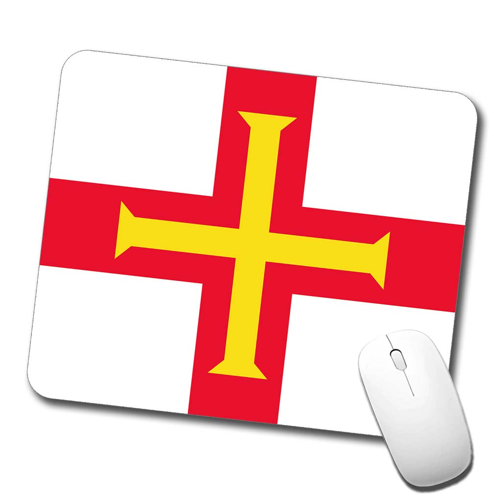 Guernsey Country Flag Low Profile Mouse Pad Mat