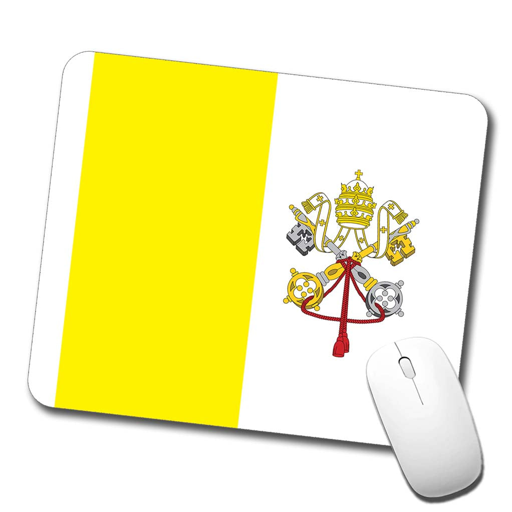 Holy See Country Flag Low Profile Mouse Pad Mat