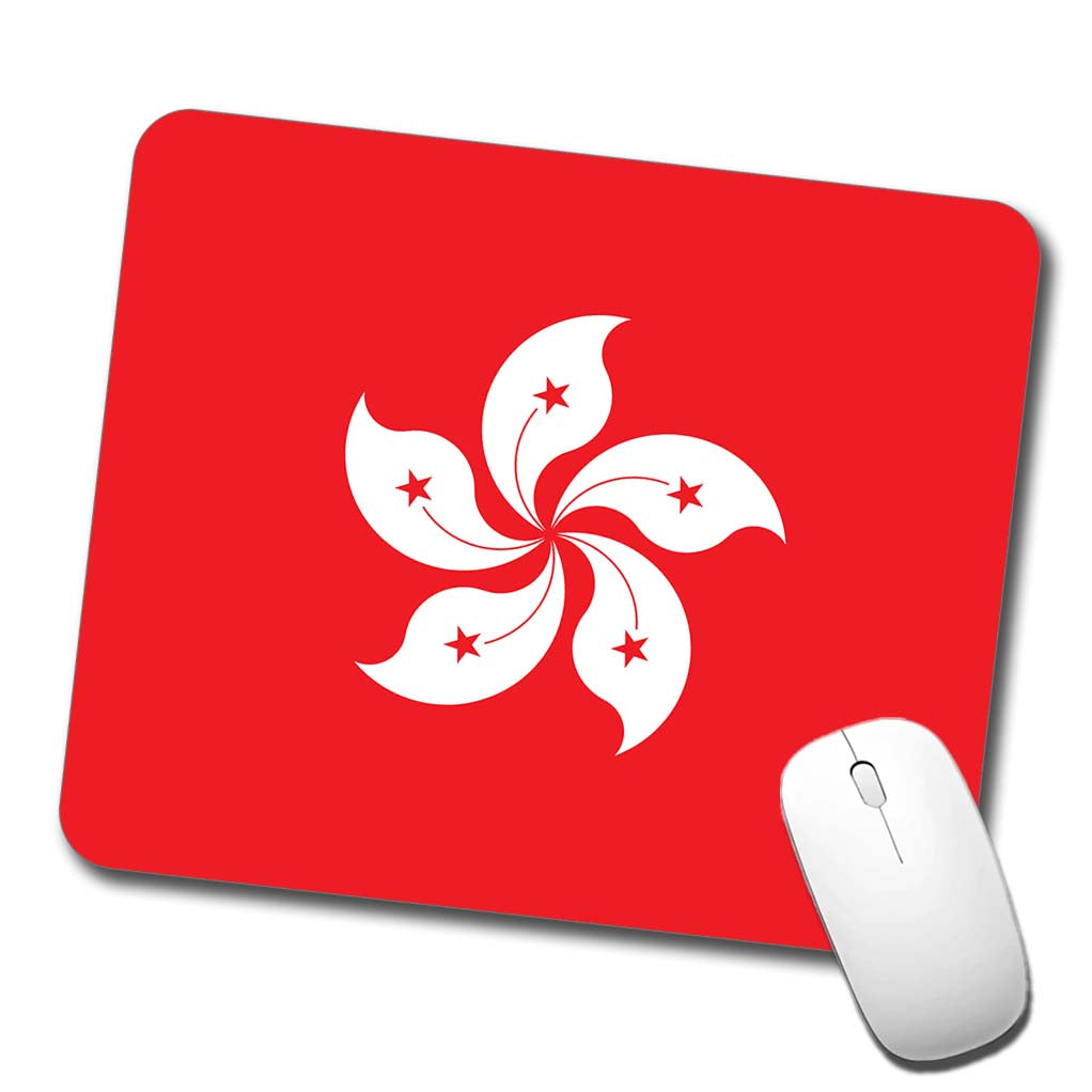 Hong Kong Country Flag Low Profile Mouse Pad Mat