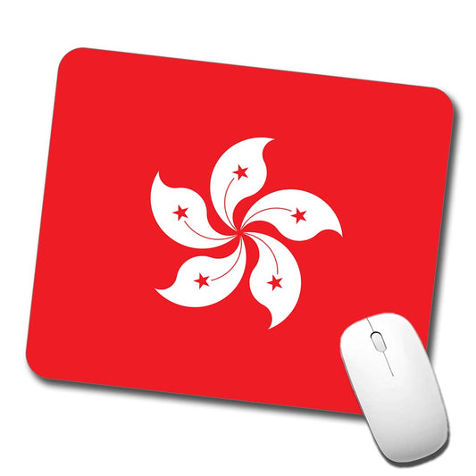 Hong Kong Country Flag Low Profile Mouse Pad Mat