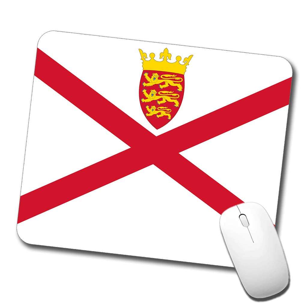 Jersey Country Flag Low Profile Mouse Pad Mat