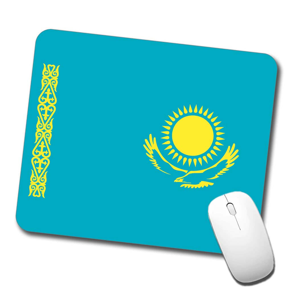 Kazakhstan Country Flag Low Profile Mouse Pad Mat