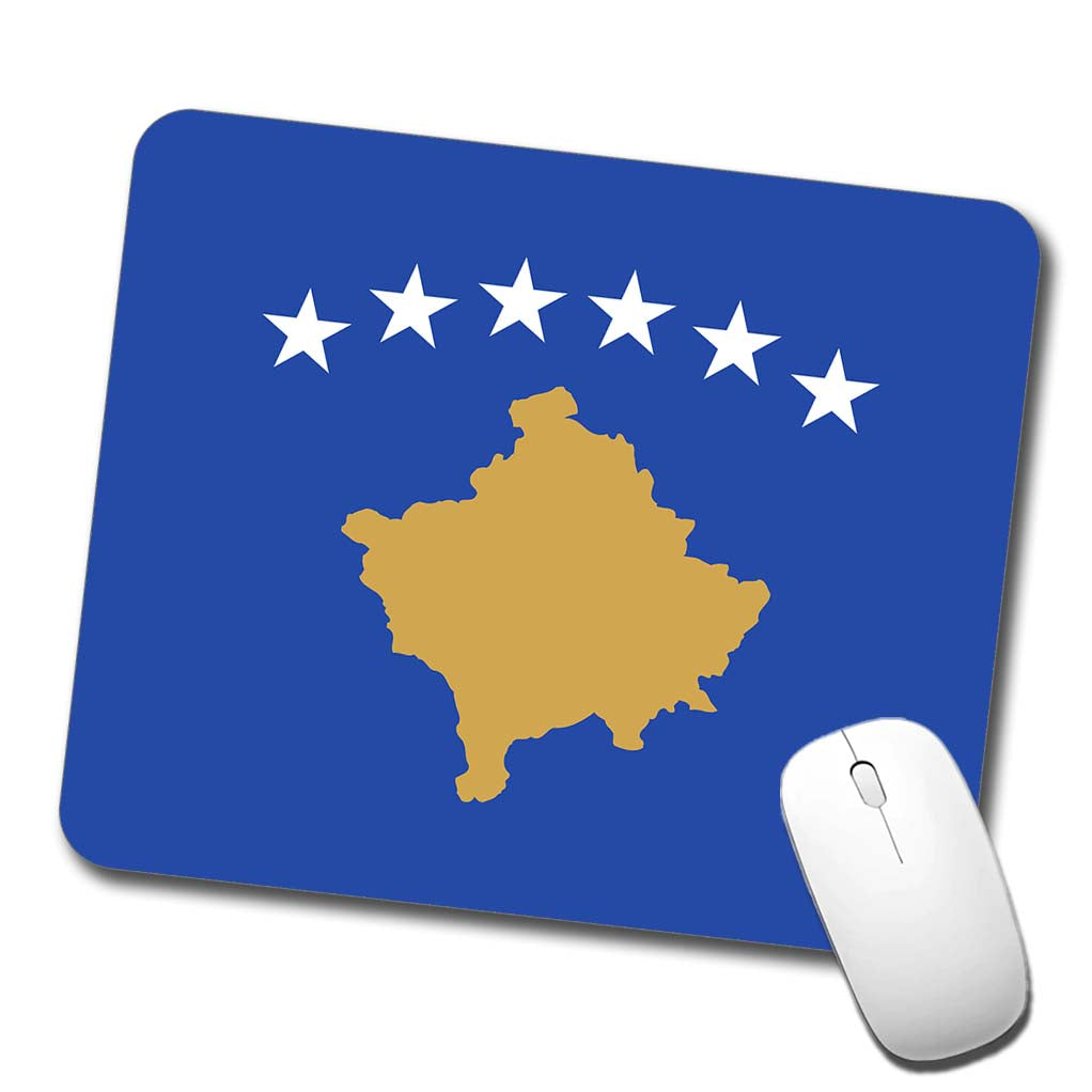 Kosovo Country Flag Low Profile Mouse Pad Mat