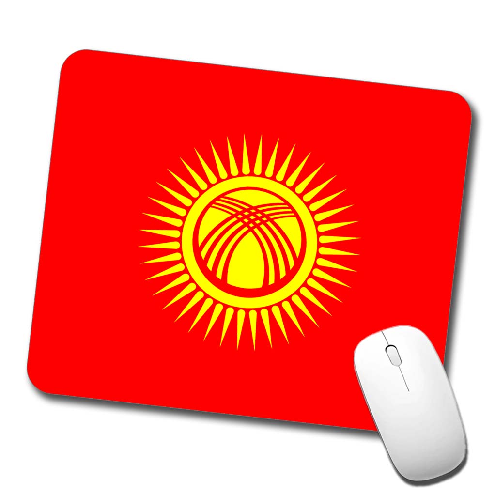 Kyrgyzstan Country Flag Low Profile Mouse Pad Mat