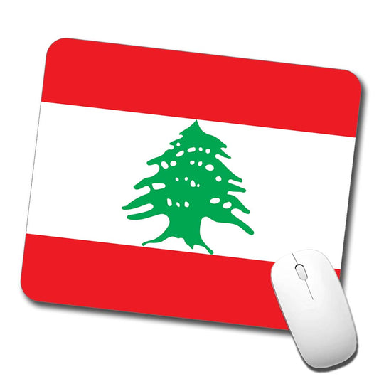 Lebanon Country Flag Low Profile Mouse Pad Mat