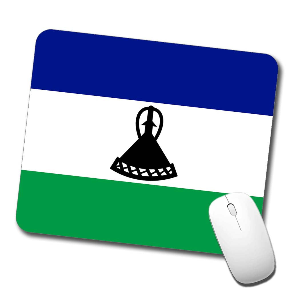 Lesotho Country Flag Low Profile Mouse Pad Mat