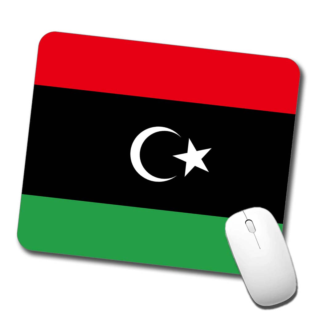 Libya Country Flag Low Profile Mouse Pad Mat