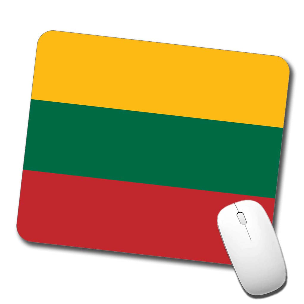Lithuania Country Flag Low Profile Mouse Pad Mat