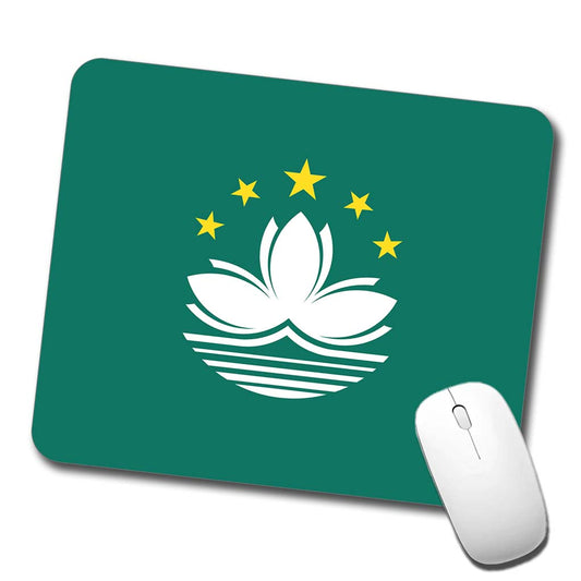 Macao Country Flag Low Profile Mouse Pad Mat