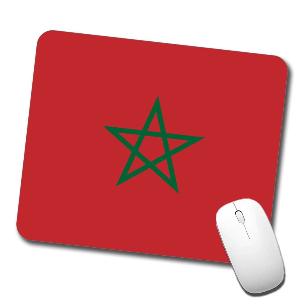 Morocco Country Flag Low Profile Mouse Pad Mat