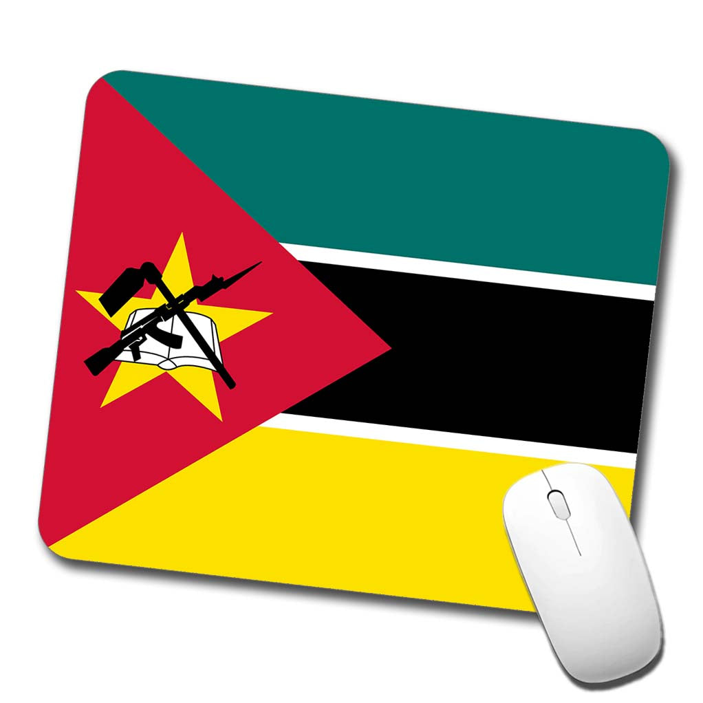 Mozambique Country Flag Low Profile Mouse Pad Mat