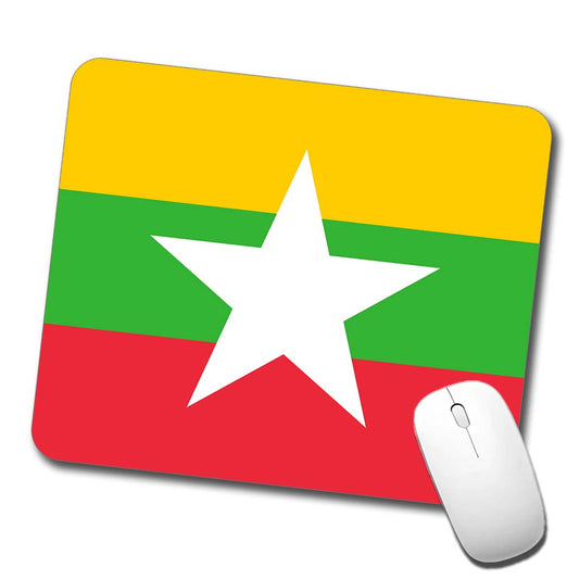 Myanmar Country Flag Low Profile Mouse Pad Mat