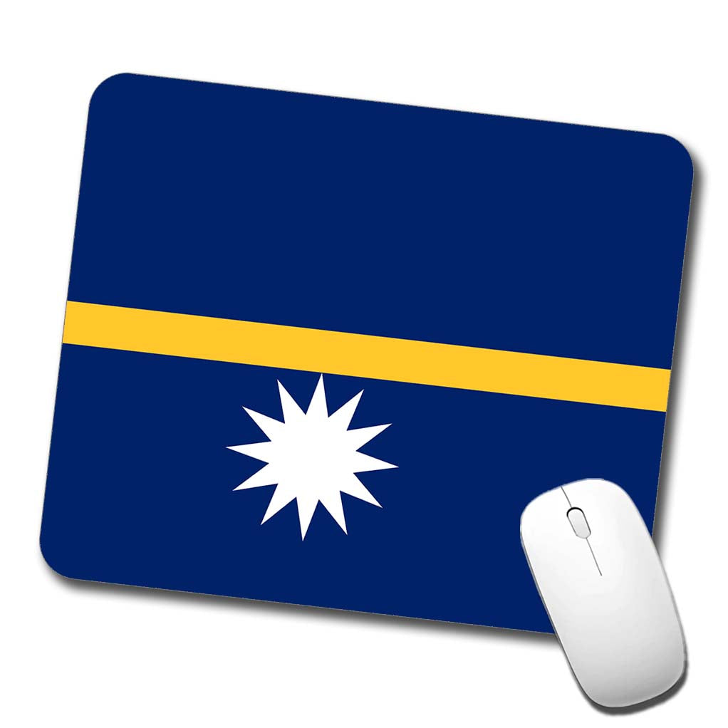 Nauru Country Flag Low Profile Mouse Pad Mat