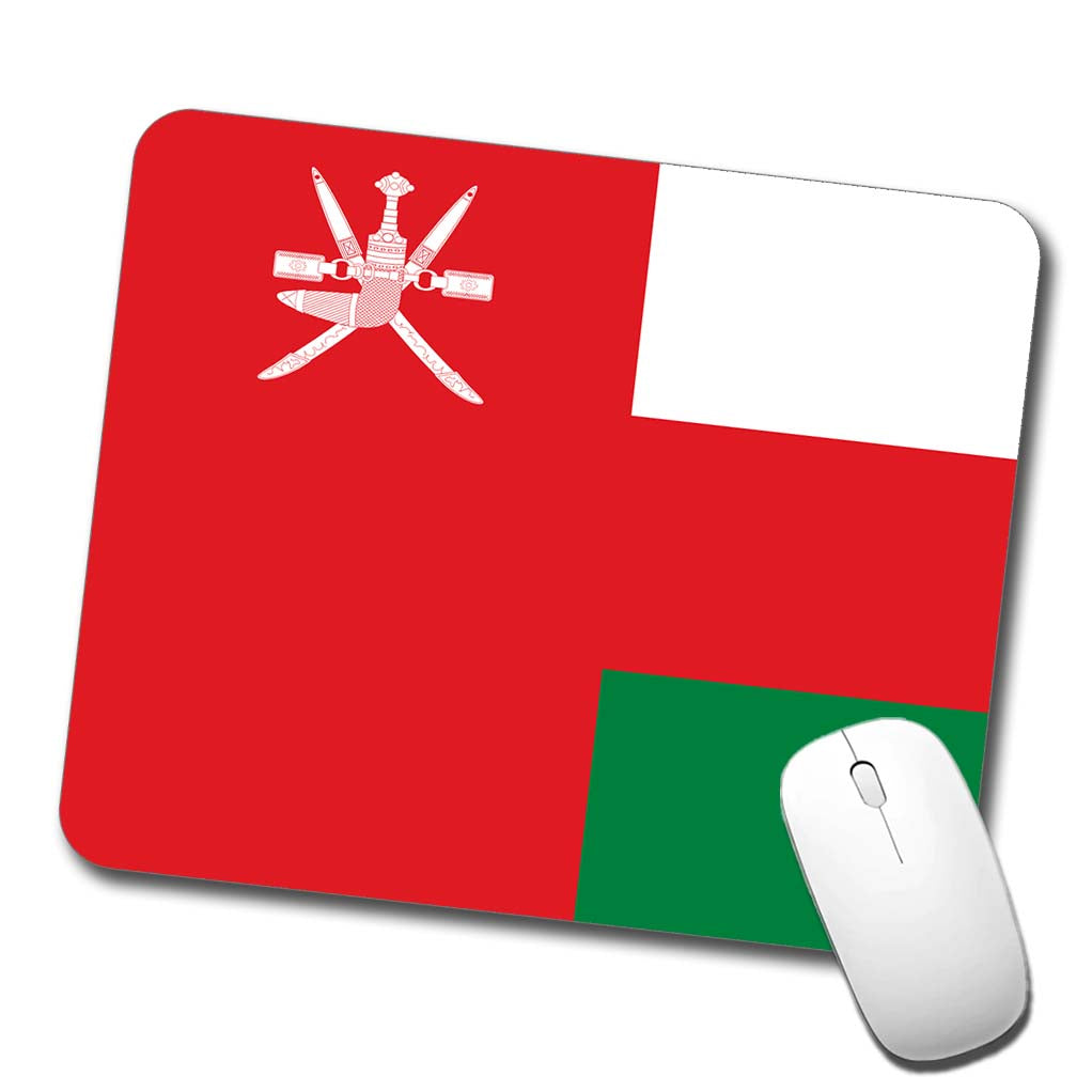 Oman Country Flag Low Profile Mouse Pad Mat