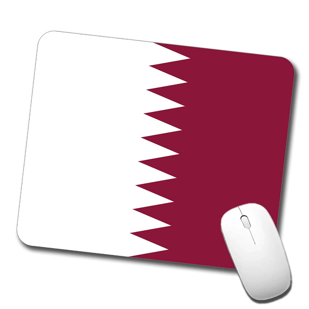 Qatar Country Flag Low Profile Mouse Pad Mat