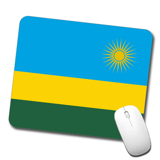 Rwanda Country Flag Low Profile Mouse Pad Mat