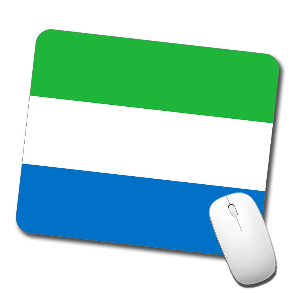 Sierra Leone Country Flag Low Profile Mouse Pad Mat