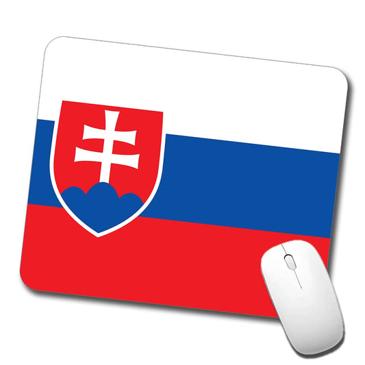 Slovakia Country Flag Low Profile Mouse Pad Mat