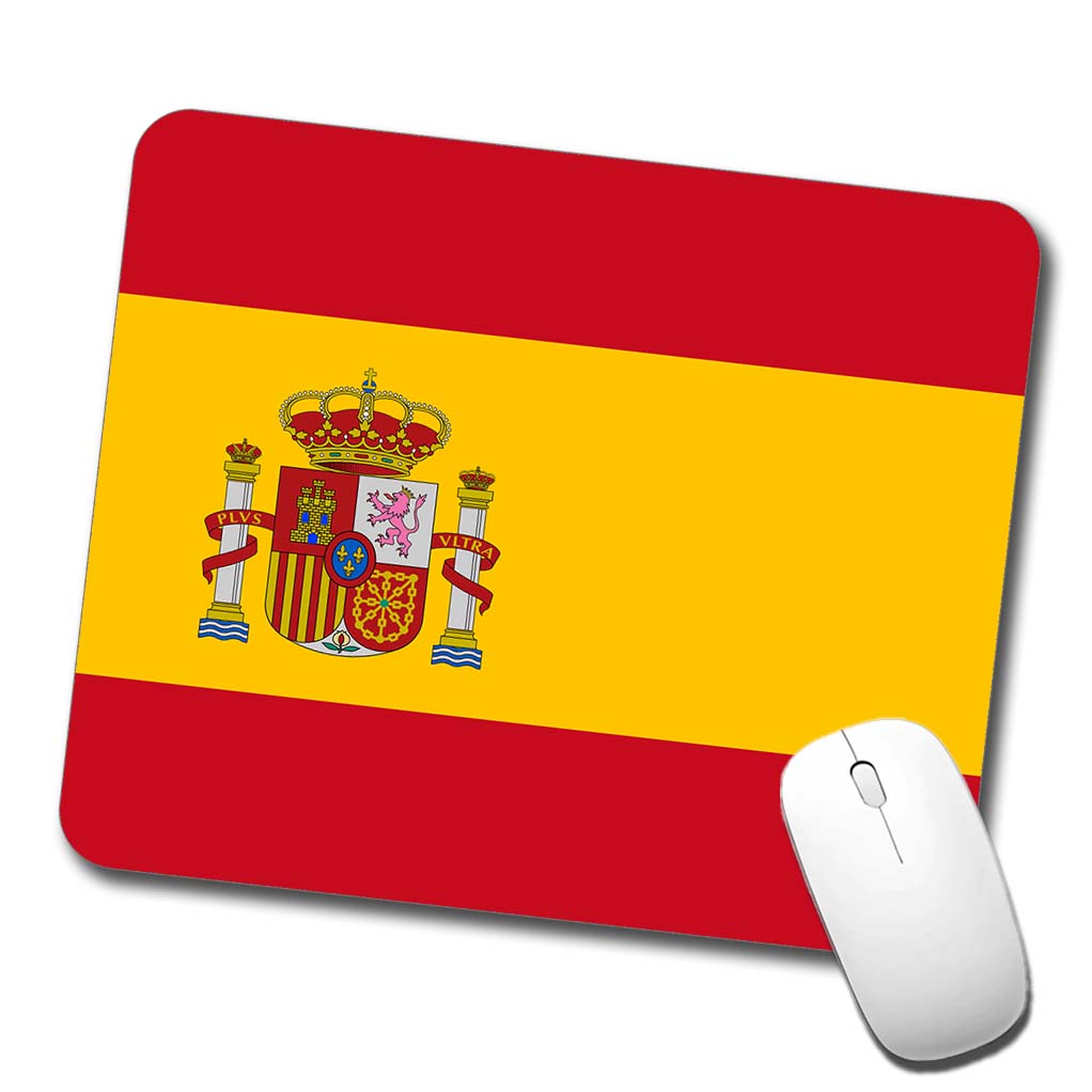 Spain Country Flag Low Profile Mouse Pad Mat