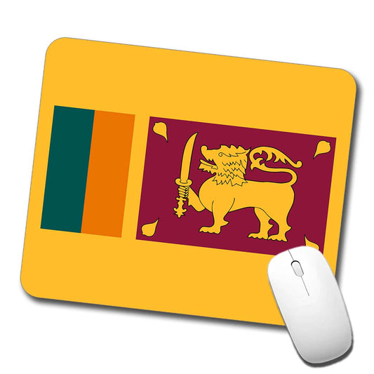 Sri Lanka Country Flag Low Profile Mouse Pad Mat
