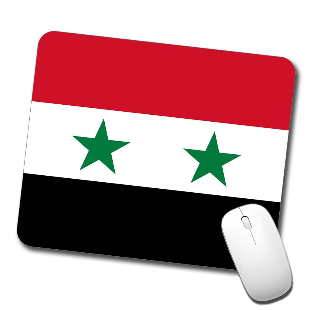 Syrian Arab Republic Country Flag Low Profile Mouse Pad Mat