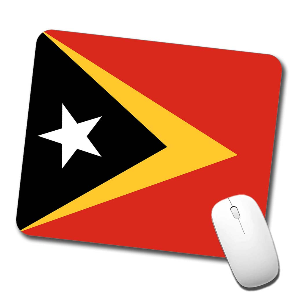 Timor-Leste Country Flag Low Profile Mouse Pad Mat