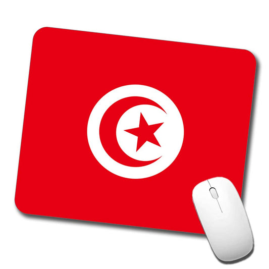 Tunisia Country Flag Low Profile Mouse Pad Mat