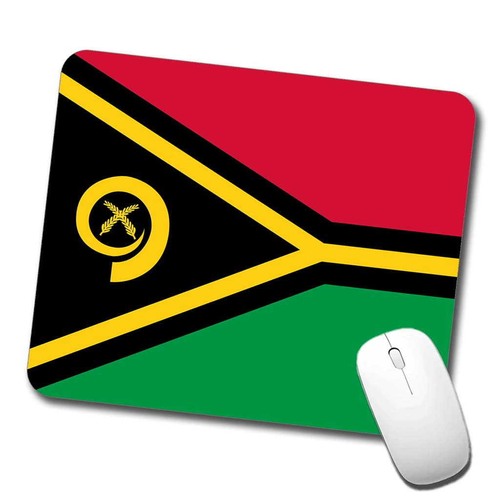 Vanuatu Country Flag Low Profile Mouse Pad Mat