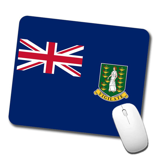 Virgin Islands (British) Country Flag Low Profile Mouse Pad Mat