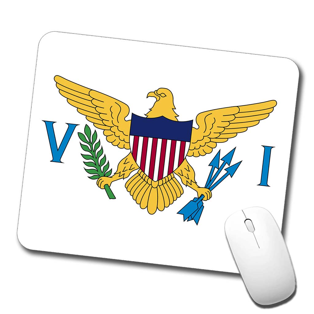 Virgin Islands (U.S.) Country Flag Low Profile Mouse Pad Mat