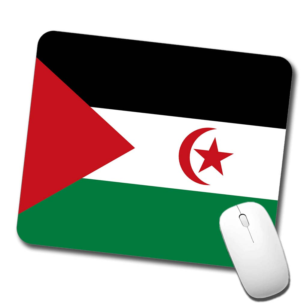 Western Sahara Country Flag Low Profile Mouse Pad Mat