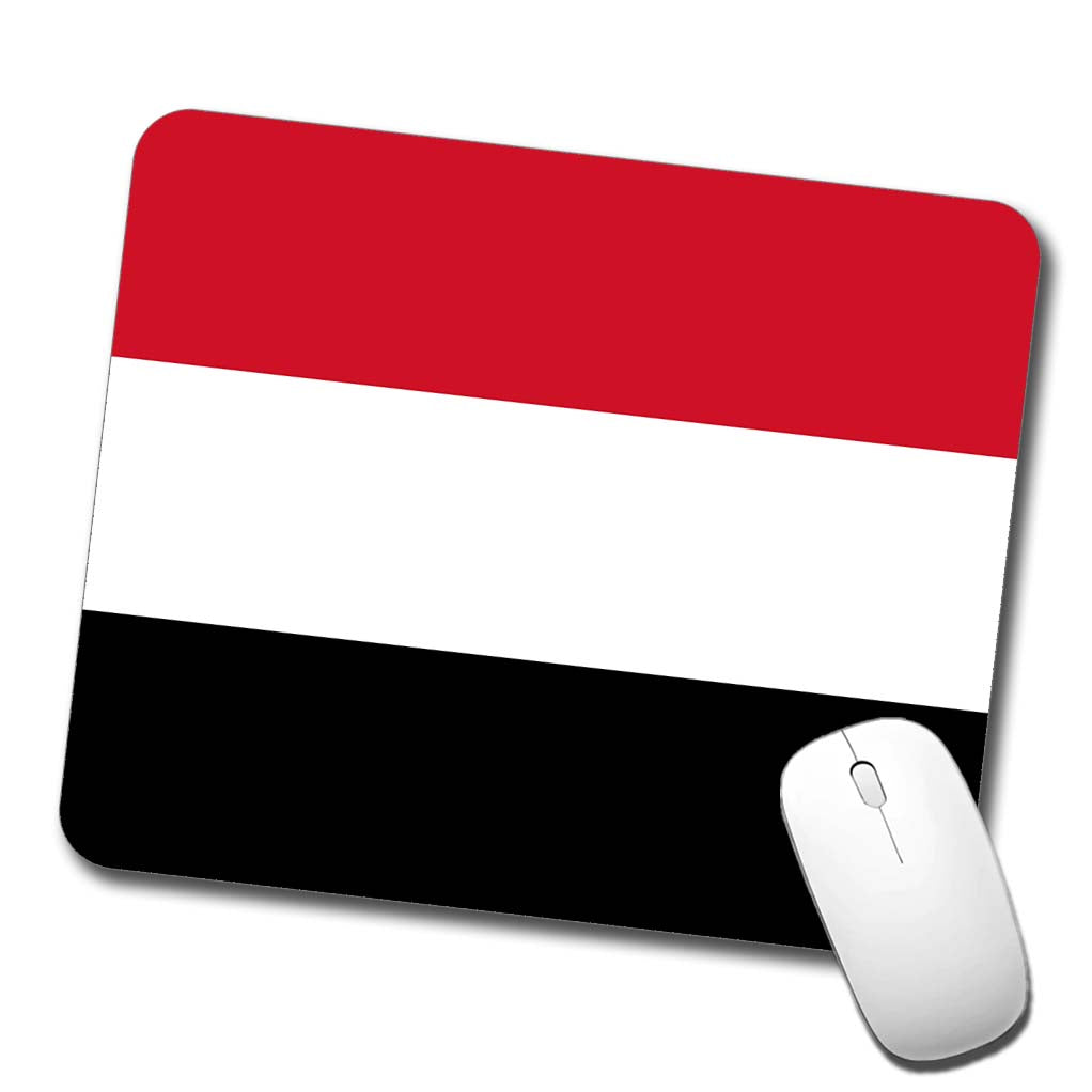 Yemen Country Flag Low Profile Mouse Pad Mat